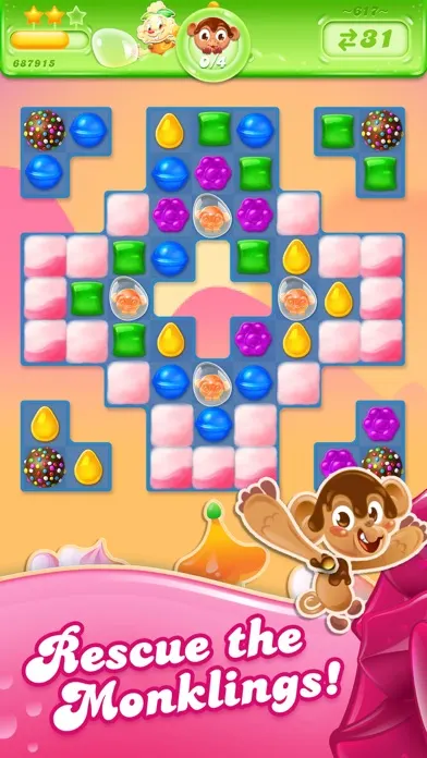 A puzzle board at the start of a level
