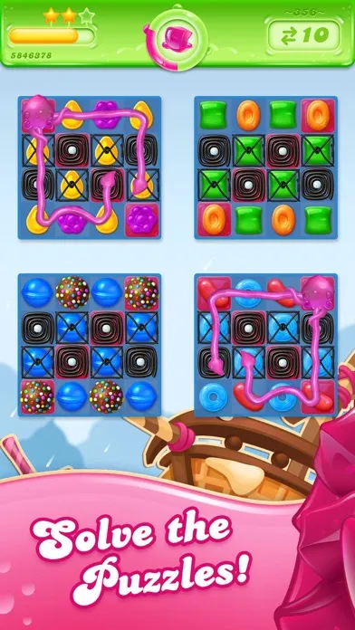 The same board after several moves