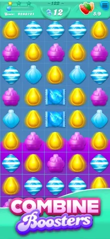 A level with a goal sealed behind obstacles